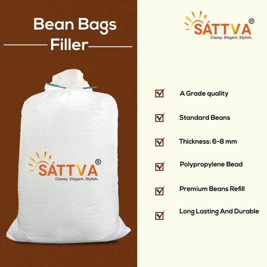 SATTVA Classy.Elegant.Stylish Beans Refill Pack Fillers for Bean Bag