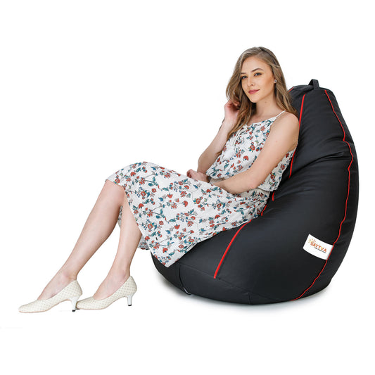 Classic Piping Color Bean Bag Covers (Without Beans)