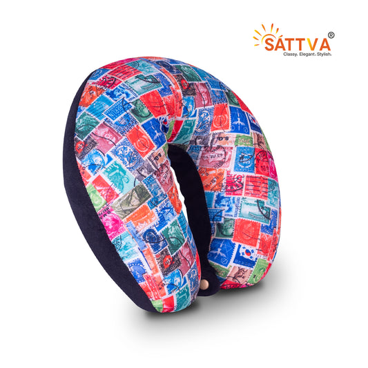 Micro Beads Printed Neck Pillow